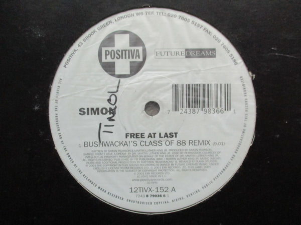 Simon – Free At Last (Remixes) (UK VG+)