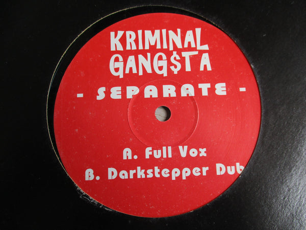Kriminal Gangsta - Sperate 12" (UK VG+)