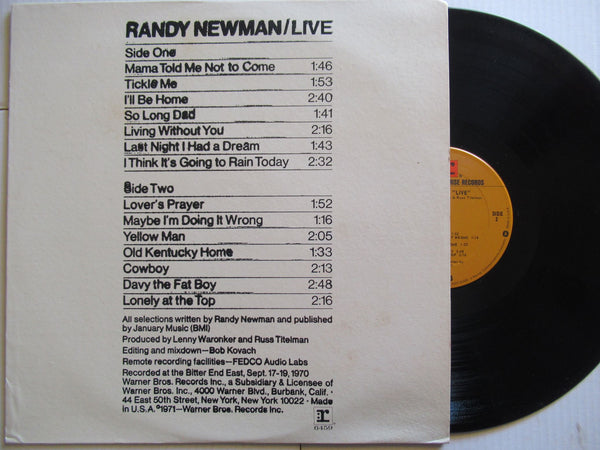 Randy Newman | Live (USA VG+)