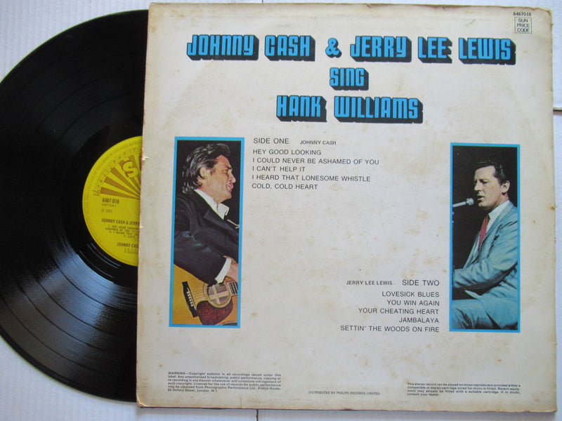 Johnny Cash & Jerry Lee Lewis | Sing Hank Williams (UK VG)