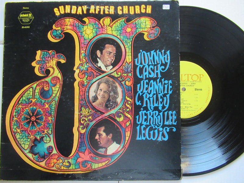 Johnny Cash, Jeannie C Riley And Jerry Lee Lewis | Sunday After Church (USA VG+)