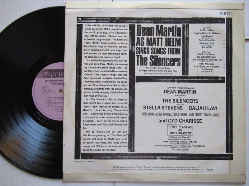 Dean Martin – As Matt Helm Sings Songs From "The Silencers" (RSA VG+)
