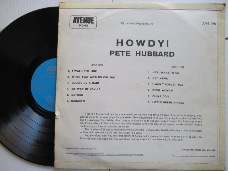 Pete Hubbard | Howdy (UK VG-)