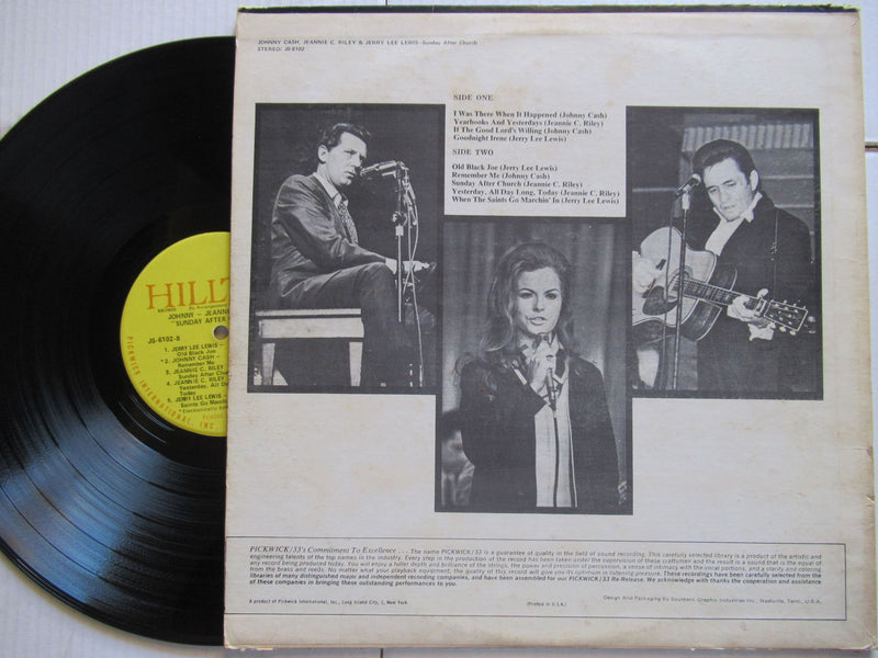 Johnny Cash, Jeannie C. Riley & Jerry Lee Lewis | Sunday After Church (USA VG-)