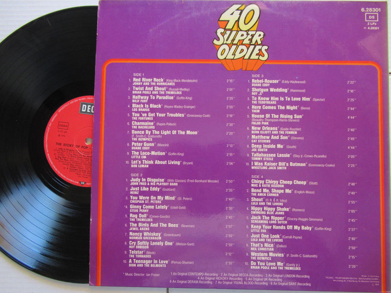 Various Artists | The Story Of Pop | 40 Super-Oldies (Germany VG+) 2LP