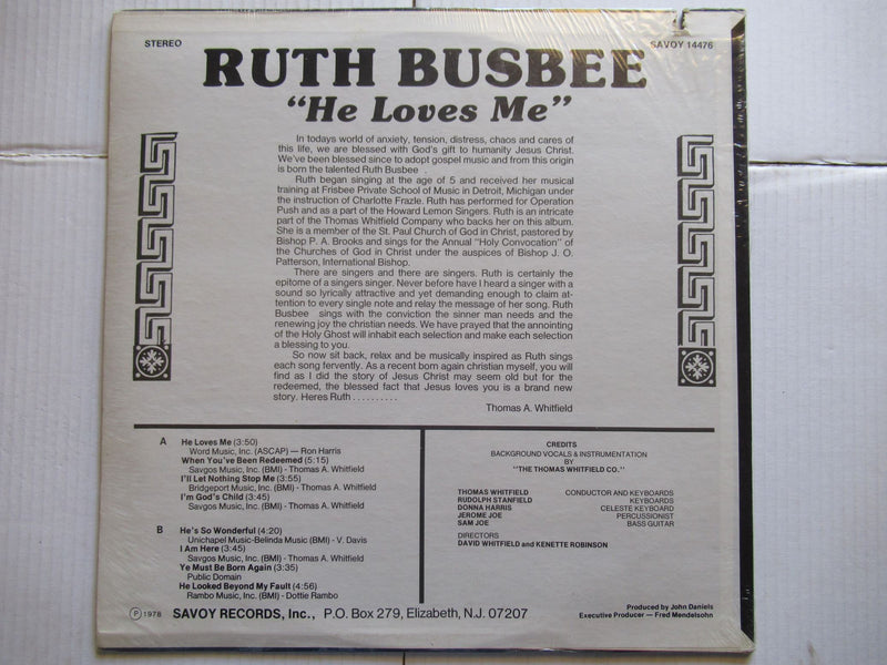 Ruth Busbee | He Loves Me (USA Sealed)