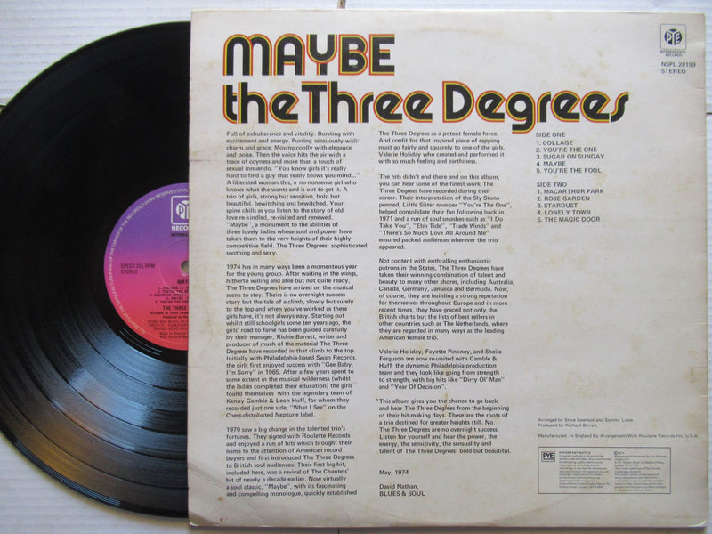 The Three Degrees | Maybe (UK VG)