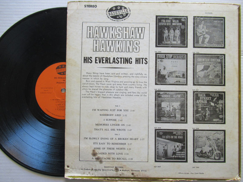 Hawkshaw Hawkins | His Everlasting Hits (USA VG)