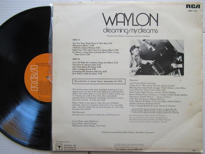 Waylon Jennings | Dreaming My Dreams (RSA VG+)