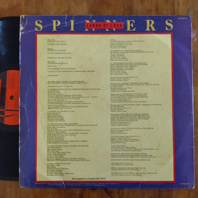 The Spinners - Labor Of Love (RSA VG)