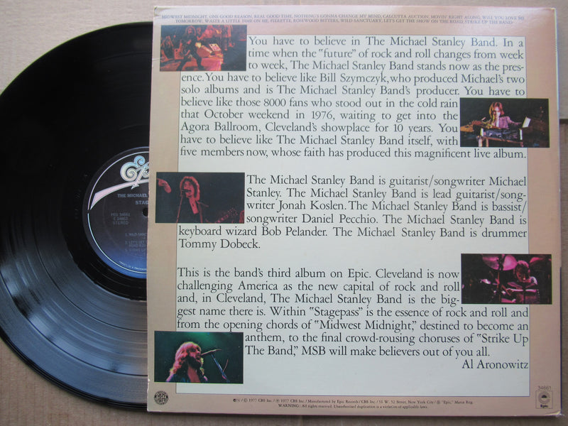 Michael Stanley Band | Stage Pass (USA VG+) 2LP