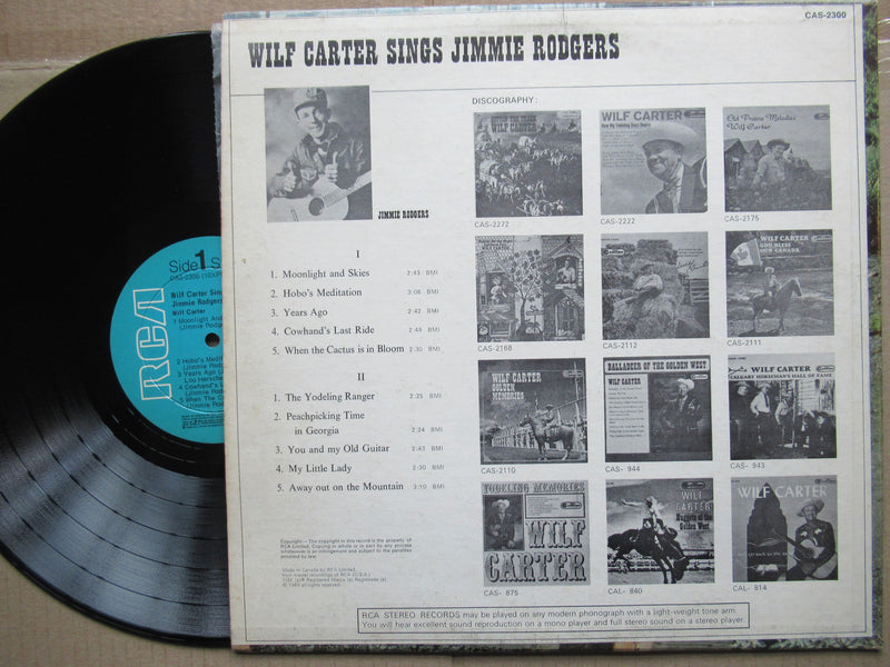 Wilf Carter – Wilf Carter Sings Jimmie Rodgers (USA VG)