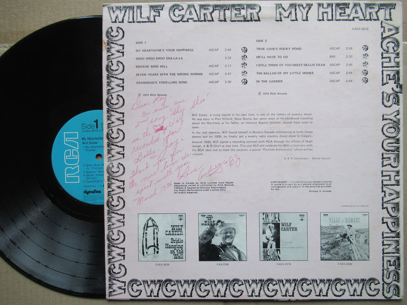 Wilf Carter | My Heartache's Your Happiness (Canada VG)