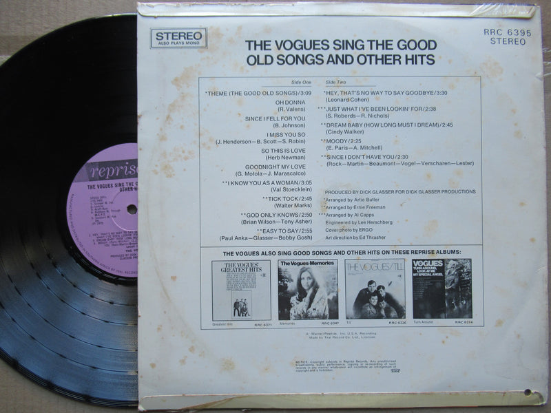 The Vogues – Sing The Good Old Songs And Other Hits (RSA VG+)