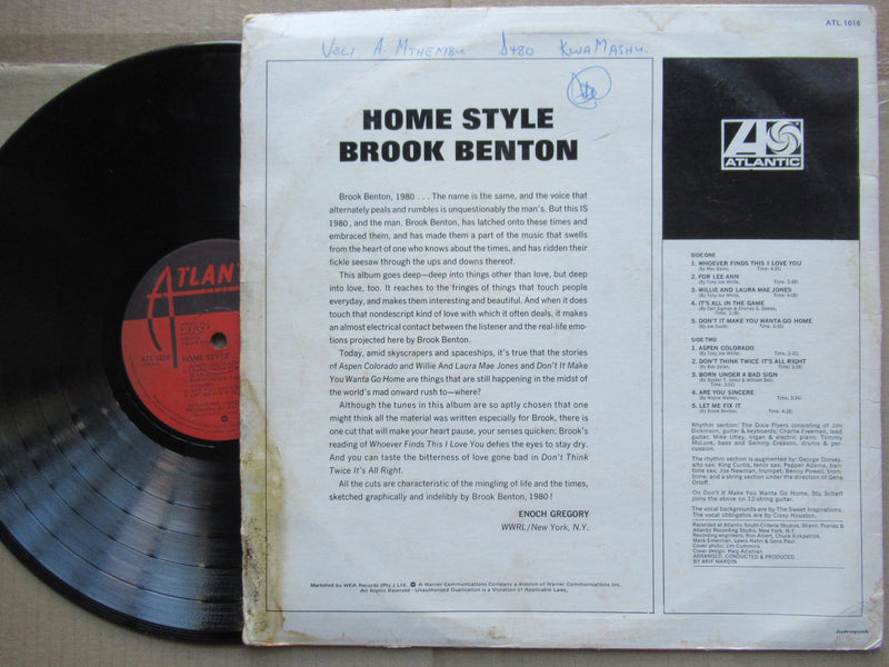 Brook Benton | Home Style (RSA VG-)