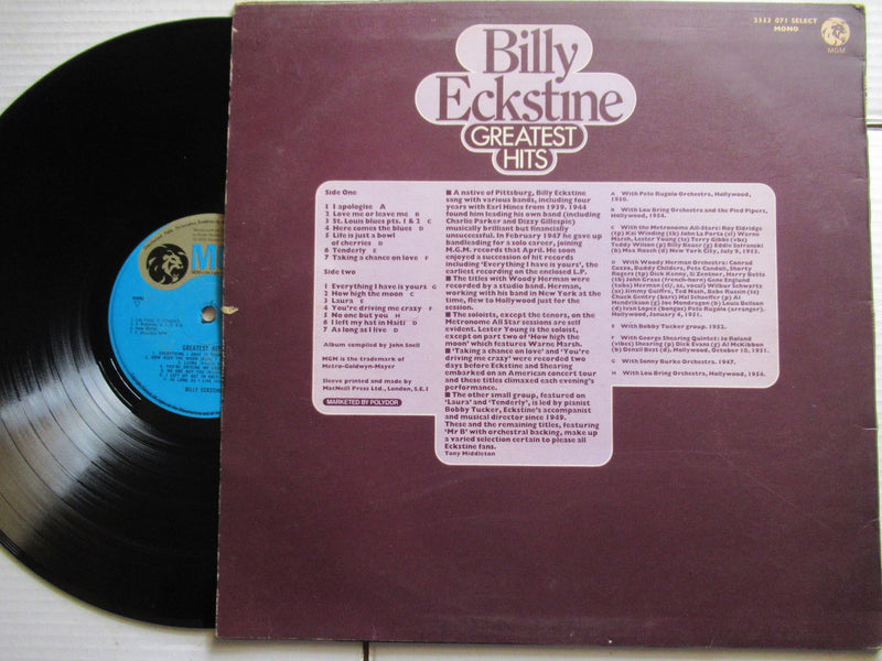 Billy Eckstine | Greatest Hits (UK VG-)
