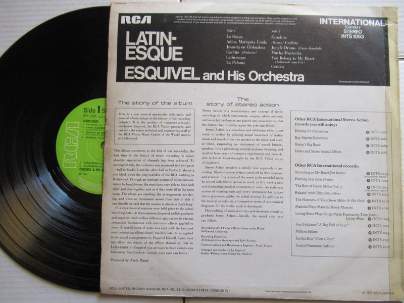 Esquivel And His Orchestra | Latin Esque (UK VG+)