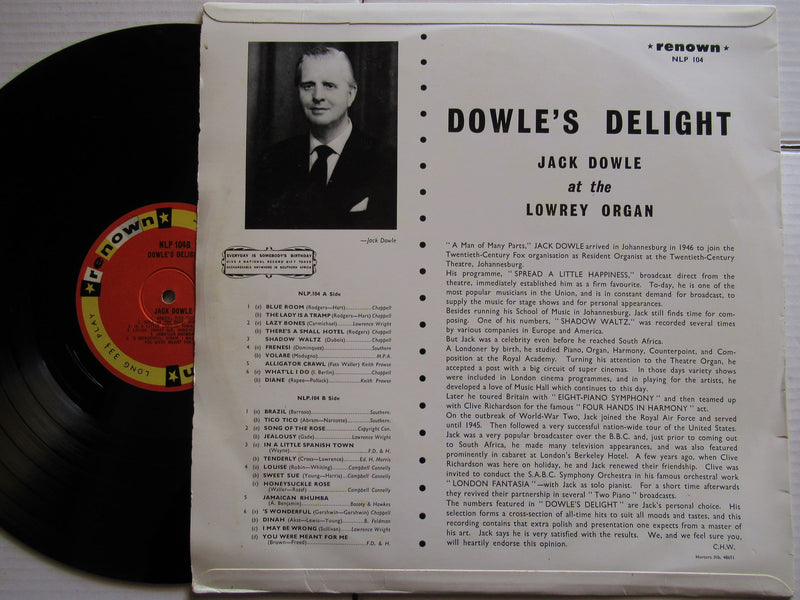 Jack Dowle At The Lowrey Organ | Dowle's Delight (RSA VG)