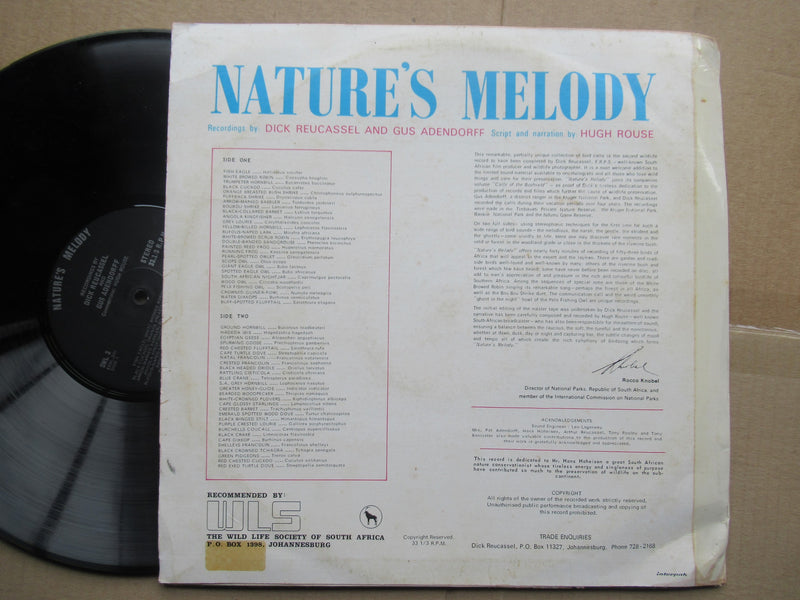 Dick Reucassel And Gus Adendorff | Nature's Melody (RSA VG+)