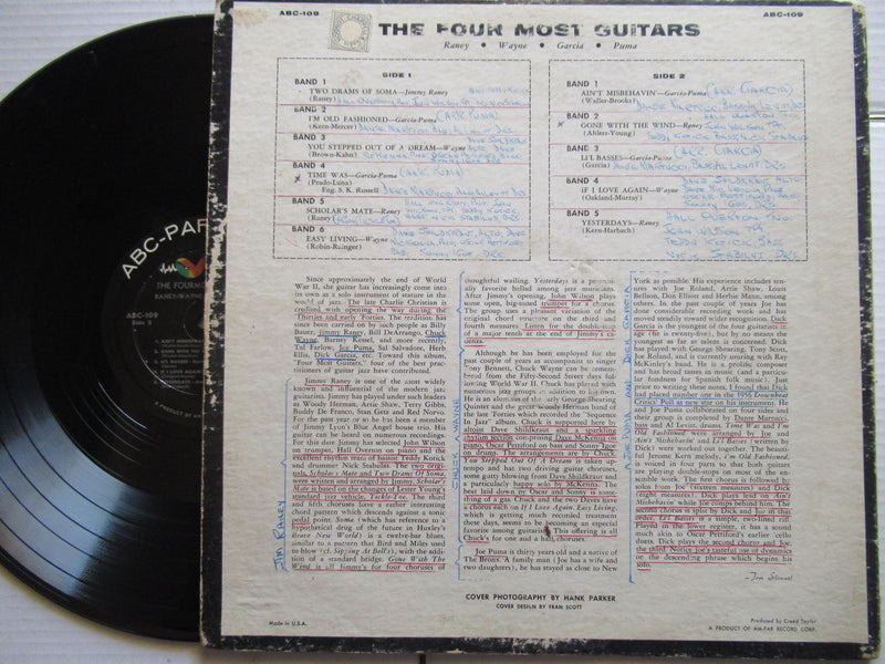 Jimmy Raney, Chuck Wayne, Joe Puma, Dick Garcia | The Fourmost Guitars (USA VG)