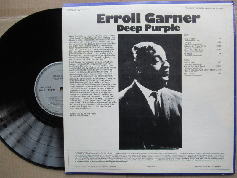 Erroll Garner | Deep Purple (USA VG+)