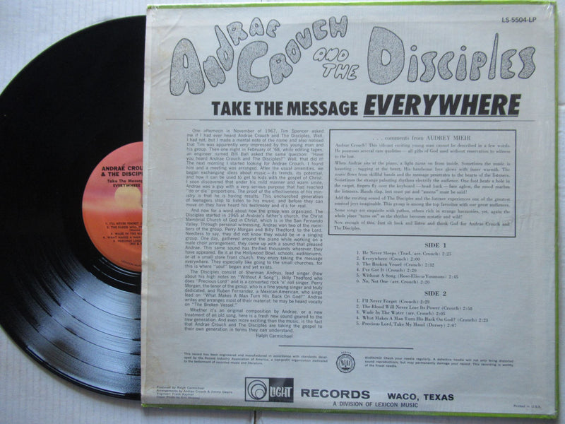 Andrae Crouch And The Disciples | Take The Message Everywhere (USA EX)