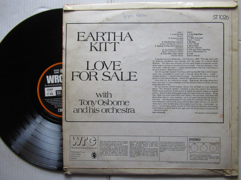 Eartha Kitt | Love For Sale (USA VG)