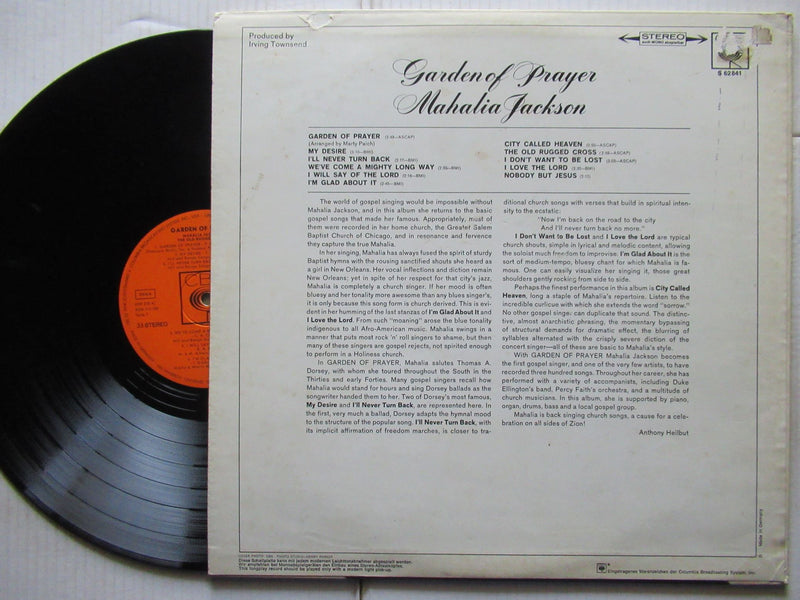 Mahalia Jackson | Garden Of Prayer (Germany VG)