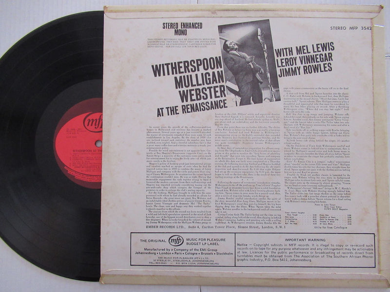 Jimmy Witherspoon | Sings The Blues (RSA VG)