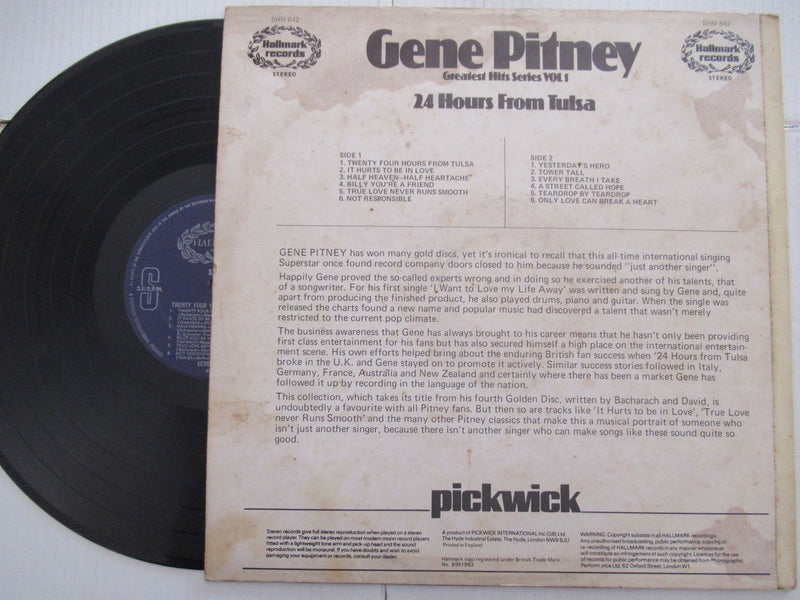 Gene Pitney | Greatest Hits Series Vol.1 (UK VG)