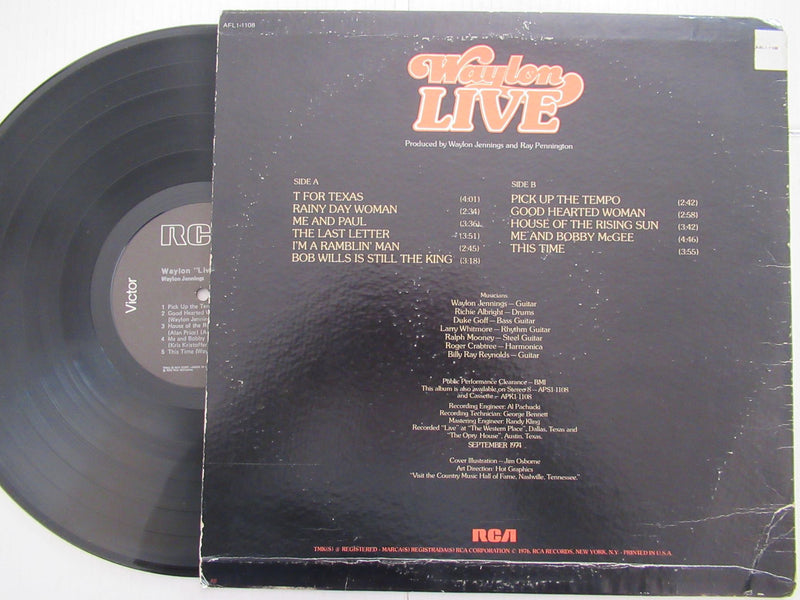 Waylon Jennings | Waylon Live (USA VG+)