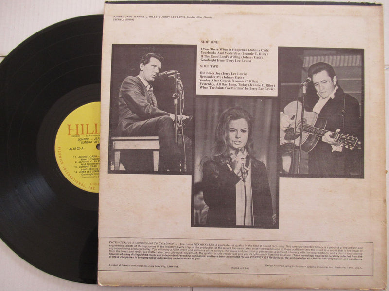 Johnny Cash, Jeannie C. Riley, Jerry Lee Lewis | Sunday After Church (USA VG)