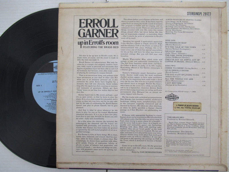 Erroll Garner | Up In Erroll's Room (UK VG)