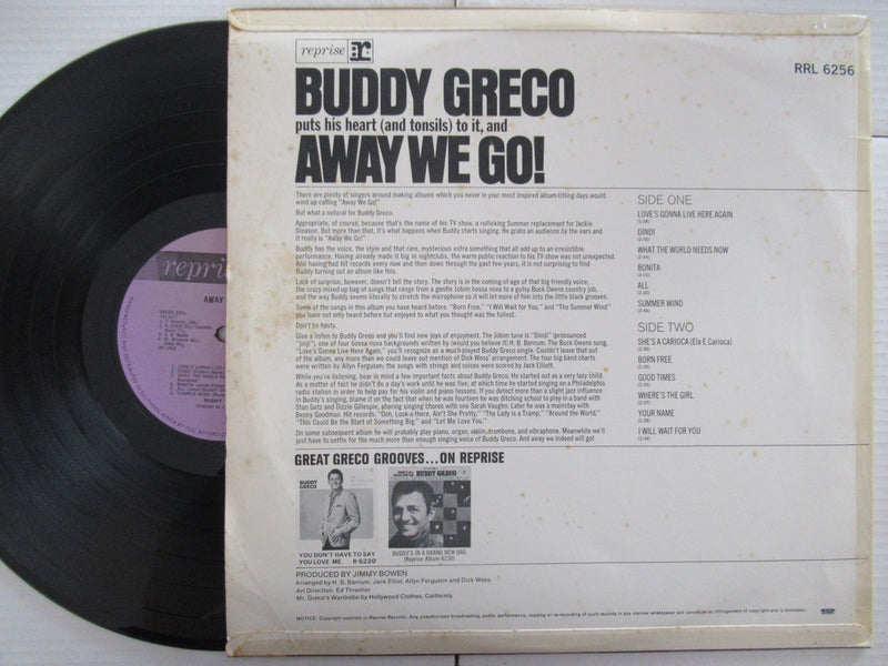 Buddy Greco | Away, We Go (RSA VG)