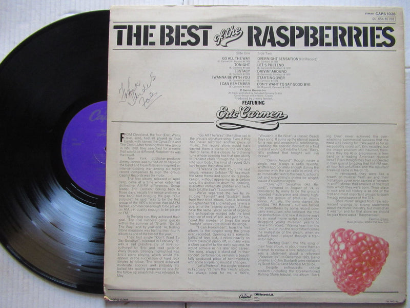 The Raspberries Featuring Eric Carmen – The Best Of The Raspberries (UK VG+)