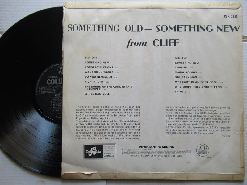 Cliff Richard – Something Old, Something New (RSA VG)