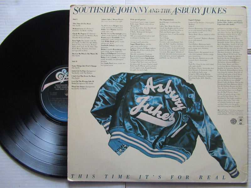 Southside Johnny And The Asbury Jukes – This Time It's For Real (USA VG+)