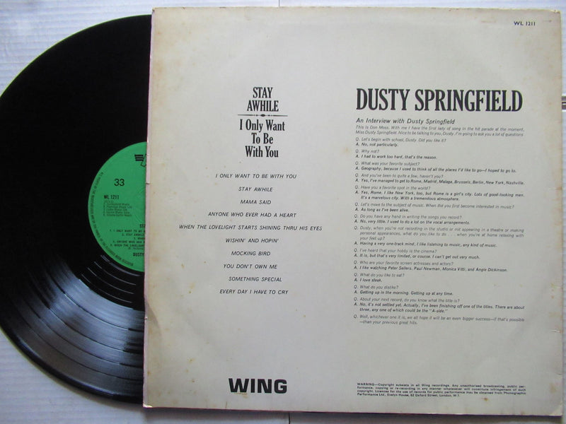 Dusty Springfield | Stay Awhile (UK VG-)
