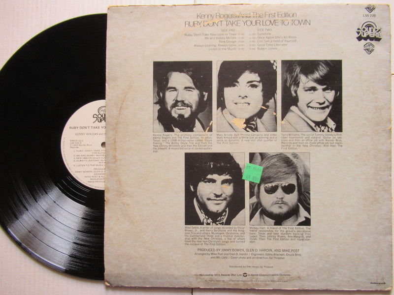Kenny Rogers & The First Edition | Ruby Don't Take Your Love To Town (RSA VG+)