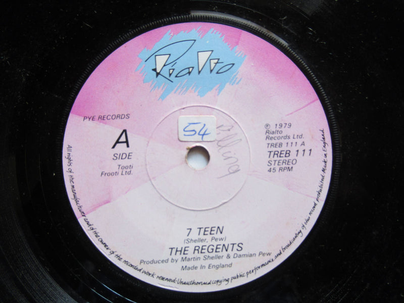 The Regents | 7 Teen (UK VG+) 7"