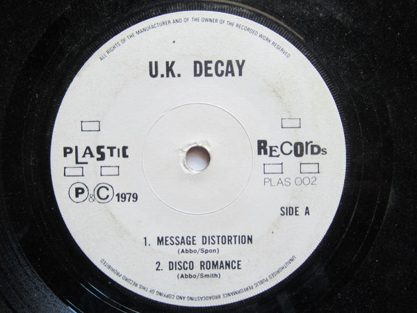 U.K. Decay | The Blacks EP (UK VG) 7"