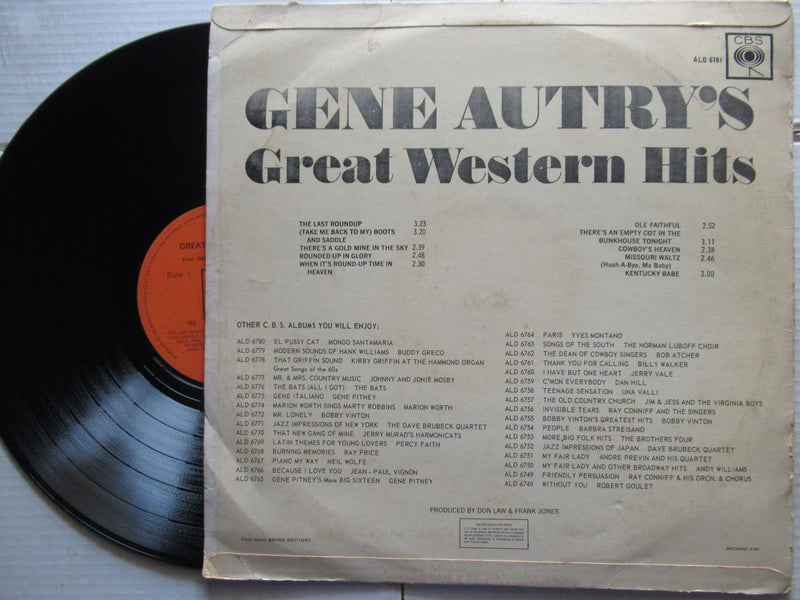 Gene Autry's | Great Western Hits (RSA VG)