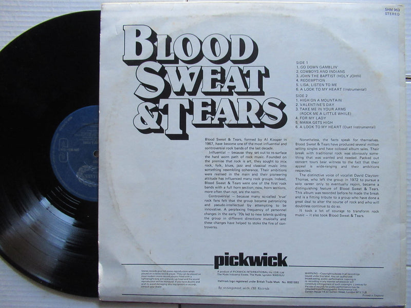 Blood, Sweat & Tears | Blood, Sweat & Tears (UK VG+)