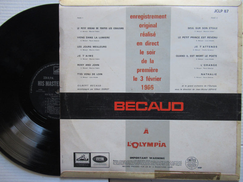 Gilbert Becaud | Al Olympia (RSA VG+)