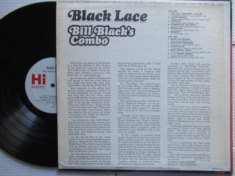 Bill Black's Combo | Black Lace (USA VG+)