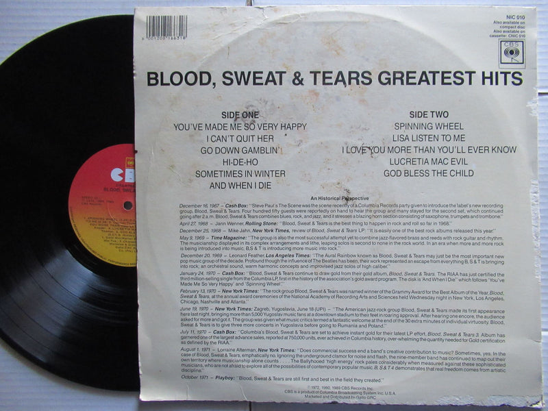 Blood Sweat & Tears | Greatest Hits (RSA VG+)