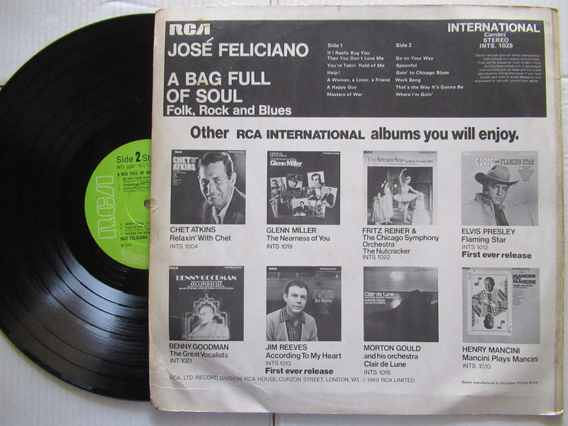 Jose Feliciano | A Bag Full Of Soul (UK VG)