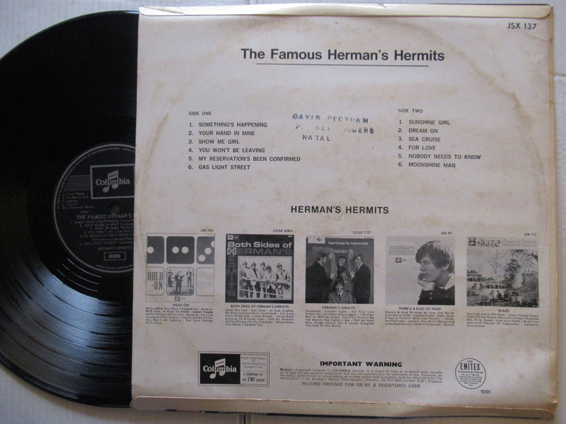 Herman's Hermits | The Famous (RSA VG+)