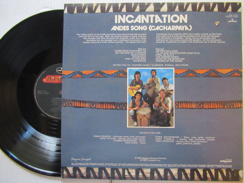 Incantation | Andes Song (Cacharpaya) (Canada VG+)