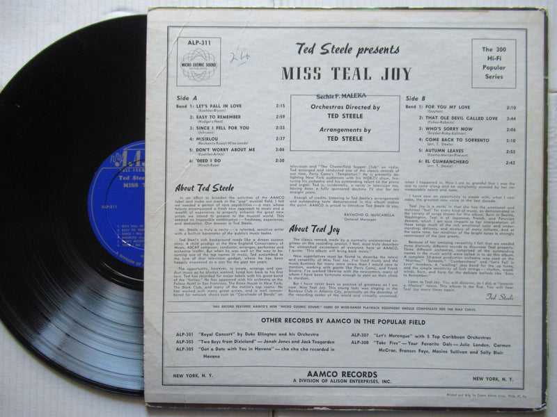 Teal Joy – Ted Steele Presents Miss Teal Joy (USA VG-)